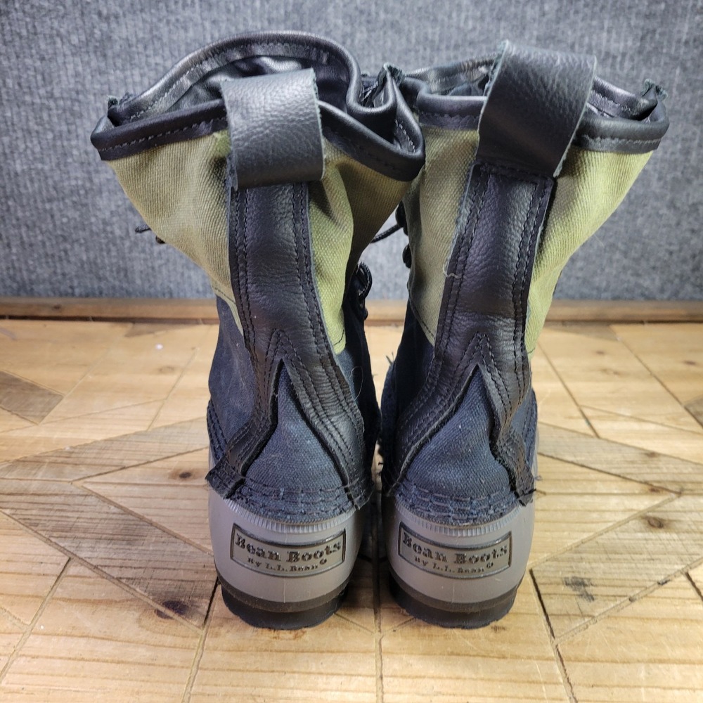 LL Bean Duck Boots Womens Size 6 Shoes Tri Color Canvas Signature Hunting Winter - Picture 7 of 14